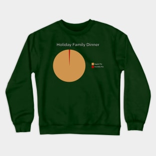 Holiday Family Dinner Pie Chart - Does Your Family Need More Humble Pie? Crewneck Sweatshirt